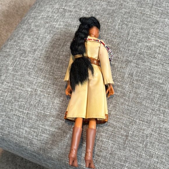 - Elegant Doll with Cream Dress and Brown Boots - Picture 5 of 7